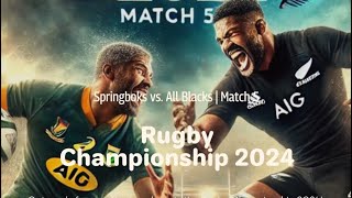 Watch live 🏉 Rugby Championship 2024 Springboks vs All Blacks  Match 5 [upl. by Colville856]