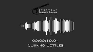 Clinking Bottles  HQ Sound Effects [upl. by Hobard]