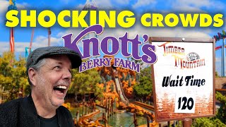 OMG Crowds at Knotts Berry Farm  Incredible update [upl. by Karlotte]