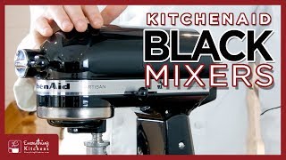 KitchenAid Black Mixer Color Comparison  Onyx Caviar Matte Imperial Cast Iron [upl. by Lina319]