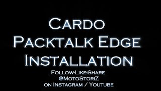 Cardo Packtalk EDGE Installation [upl. by Bierman325]