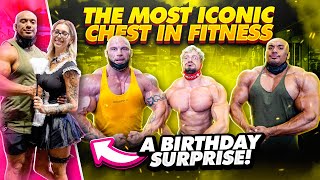 THE MOST ICONIC CHEST IN FITNESSAND A BIRTHDAY SURPRISE [upl. by Charley]