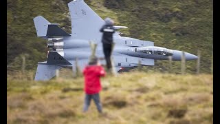 MACH LOOP  F15 EAGLES 500 FEET 500 KNOTS  4K [upl. by Bennink]