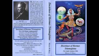 Manly P Hall  Hermetism Gnosticism amp Neoplatonism [upl. by Ardnuahc]