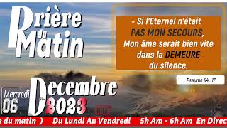 BONDIEU PAT KITEW MOURI  MERCREDI 06 DECEMBRE 2023  PRIERE DU MATIN  FRERE BIGOT LUXONER [upl. by Etak]