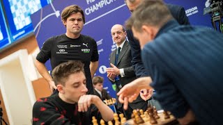 The game that made Magnus Carlsen the World Blitz Champion 2023  Carlsen vs Aronian [upl. by Ihsar]