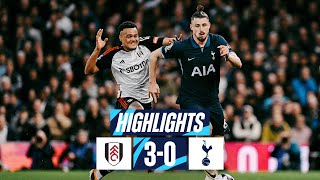 FULHAM 30 TOTTENHAM HOTSPUR  PREMIER LEAGUE HIGHLIGHTS [upl. by Hoyt]