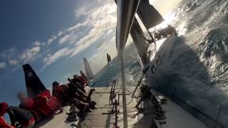 Dramatic TP52 Sailboat Racing Crash  Gladiator vs Sled [upl. by Aisset]