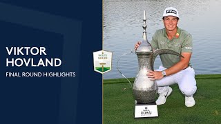 Victor Hovland Final Round Highlights  2022 SlyncIo Dubai Desert Classic [upl. by Anileh959]