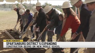 Spartanburg District 5 breaks ground on new middle school [upl. by Philina]