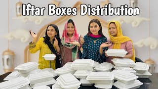 Iftar boxes for 100 person  Roza rasty main he khul gya  Hira Faisal  Sistrology [upl. by Htebzile]