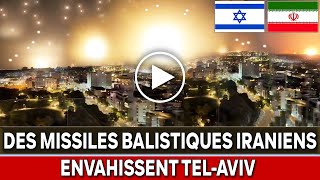 Iran Israël Hezbollah regardez les missiles balistiques iraniens pleuvoir abondamment sur Tel Aviv [upl. by Barbe328]