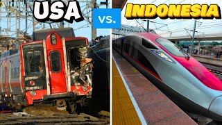 Indonesia Luxury Trains vs American Trains  This is truly shocking🇮🇩 [upl. by Getraer]