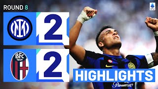 InterBologna 22  Martinez scores again as Inter draw Goals and Highlights  Serie A 202223 [upl. by Neehahs]