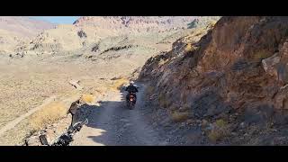 Death Valley Titus Canyon Trail Motorcycle Ride [upl. by Wettam12]