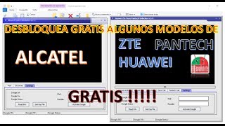 DESBLOQUEA GRATIS TELEFONOS ALCATEL  PANTECH  ZTE  HUAWEI [upl. by Ihcelek]