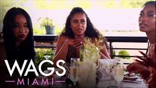 WAGS Miami  Claudia Sampedro amp Darnell Nicole Called Out Over Gossip  E [upl. by Halyak261]