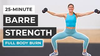 25Minute Barre Workout At Home Sculpt and Strength [upl. by Gierk]