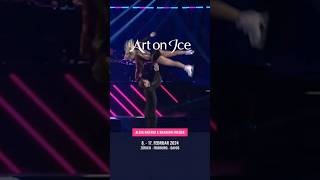 Are you ready for Alexa Knierim amp Brandon Frazier at Art on Ice 💙⛸️ figureskating figureskater [upl. by Annaillil]