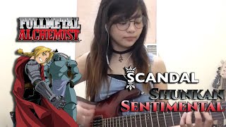 Scandal「SHUNKAN SENTIMENTAL」Full Metal Alchemist OST  Guitar Cover by Mavie Manlutac [upl. by Merline]