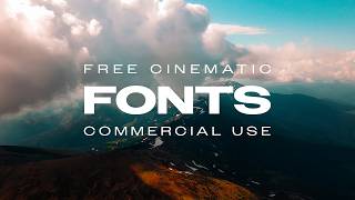 24 More Cinematic Fonts for Edits Free for Commercial Use [upl. by Annaor]