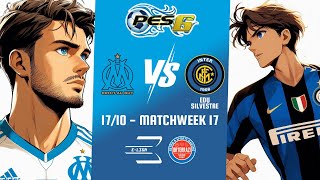 🔴 LIVE PES 6  ELiga  Olympique de Marseille vs Internazionale FULL GAME [upl. by Aikim]