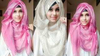 Easy and Gorgeous hijab tutorial  Gorgeous Hijab style  Noshin Nower ❤ [upl. by Arlyne]