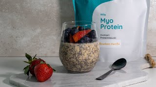 Protein oats overnight [upl. by Enelie]