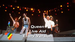 Live Aid  Queen Every Version [upl. by Innek]