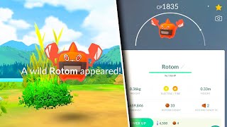 HOW TO GET HEAT ROTOM IN POKEMON GO Can it Be Shiny  Exclusive Rotom Form [upl. by Aihsekat]