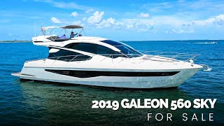 2019 Galeon 560 Sky For Sale  Yachts360 [upl. by Dermott]