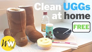 How to clean UGG boots amp slippers at home for FREE [upl. by Alanson]