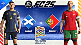 EA FC25  Scotland vs Portugal  PS5™4K60Gameplay  UEFA Nations League 202425  Robertson vs CR7 [upl. by Thacker]