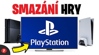 Jak SMAZAT HRU na PLAYSTATIONU  Návod  PS4  Smazání hry [upl. by Hellah]