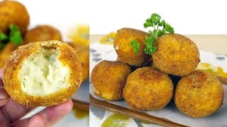 Bolitas de Papa con Queso  Mi Cocina Rápida [upl. by Amoritta249]