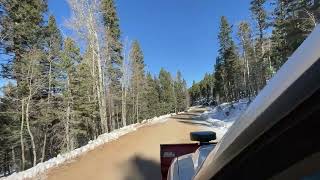 Snow Drive  Mountain Winter Snow Plow  weather report update after storm [upl. by Powe]