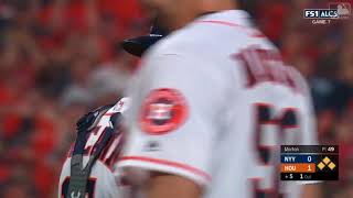 Bregman nabs Bird at home Postseason 2017  game 7 [upl. by Siladnerb]