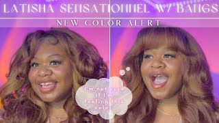 Affordable Wigs  Latisha Sensationnel Synthetic Wig w bangs flamboyage chocolate [upl. by Rubens366]