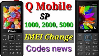 Qmobile Sp 1000Sp 2000 Sp 5000 Imei change codes new 2021  All qmobile imei change code [upl. by Aihsatal]