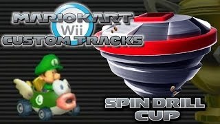 Mario Kart Wii Custom Tracks  Spin Drill Cup [upl. by Grand]