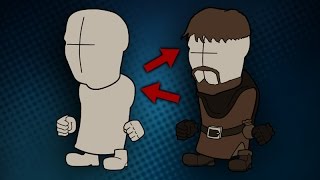 Creating a Medieval Madness Character From Blank Timelapse [upl. by Tati21]