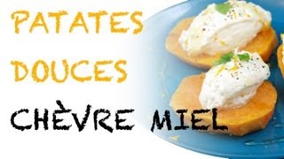 Recette  dessert patate douce chèvre et miel [upl. by Ennovi]