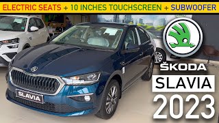 New Skoda SLAVIA 202324  Style MT  New Features  Onroad Price  Engine amp Transmission Options [upl. by Crofoot943]