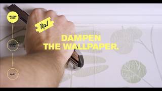 How to  Paint on wallpaper [upl. by Arzed]