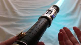 Saberforge Exile Champion Viridian Sound Lightsaber Full Review [upl. by Epolenep]