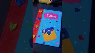 DIY Diary Cover Decoration Ideas 💡 🥰 kids art amp craft shorts ytshorts [upl. by Ddej]