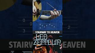 Led Zeppelin – Stairway To Heaven  Easy Guitar Tutorial tabs [upl. by Kraft]