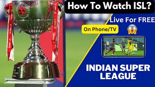 How To Watch ISL Live For FREE  Live on Mobile amp TV [upl. by Zulch]