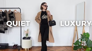 QUIET LUXURY FALL OUTFIT IDEAS  OLD MONEY WARDROBE ESSENTIALS [upl. by Nima497]