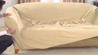 How To Install 1pc Stretch Slipcovers [upl. by Hourihan]